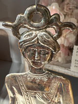 Grande Signora Old Italian Ex-voto w/Stand