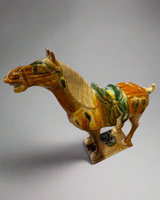 Ceramic Horse - Sancai Style but with Majolica Glaze