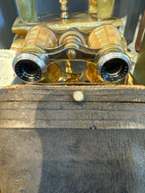 Antique Chevalier Brass and "Mother of Pearl" Opera Glasses