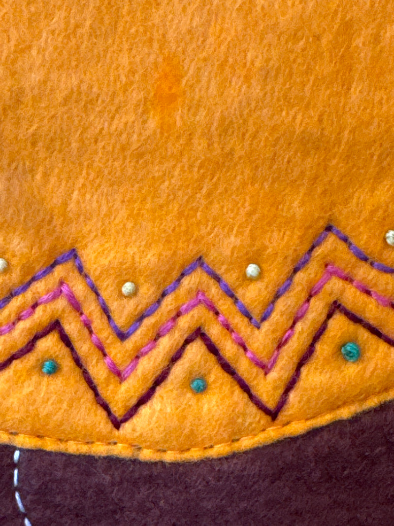 The Long Road Home - Winnie Aneganak Ohokak - Handsewn Inuit Wall Hanging