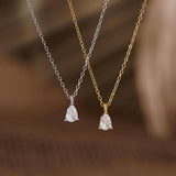 CZ Drop Necklace