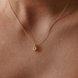 CZ Drop Necklace