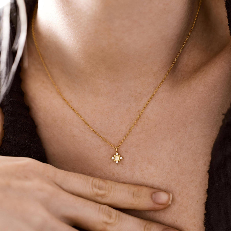 Moonstone Star Necklace
