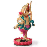Hand Painted Dancing Ganesha - 8"