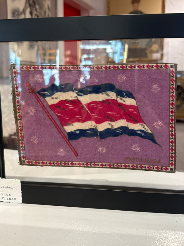 Costa Rica - Large - Framed - Antique Promotional Flannel