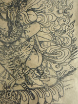 Yamantaka and Vajravetali • Woodblock Print Tibet • 1970