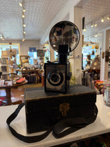1940s Sears Roebuck Tower Box Camera with Flash, Manual, Box