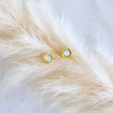Tiny Opal Earrings