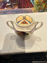 Hey Sugar - Hand Painted Geometrics Japanese Sugar Bowl