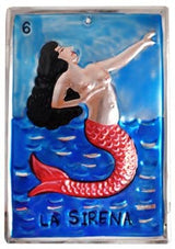Hand-Painted Sirena Loteria