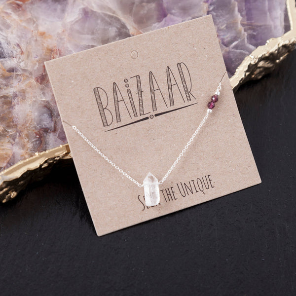 Sterling Silver Herkimer Diamond Necklace