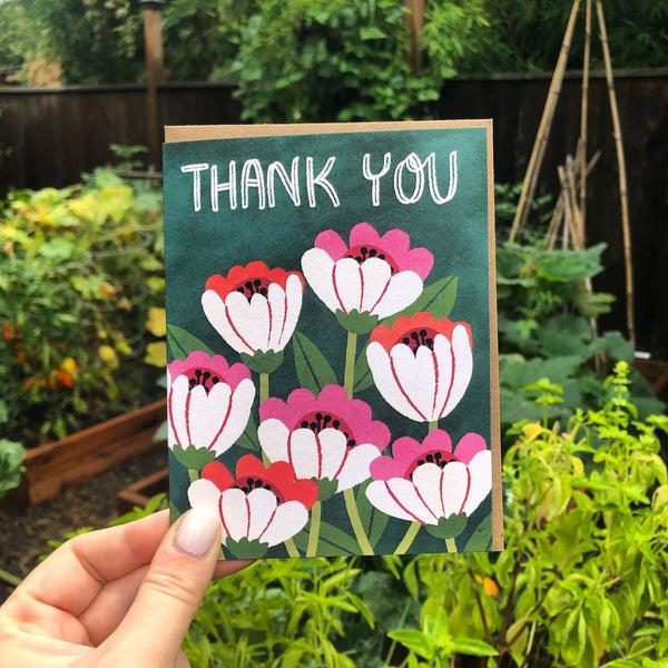 Thank You Cone Flower Card