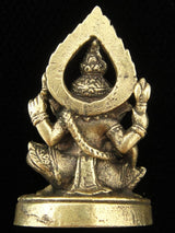 Mini Brass Seated Ganesha