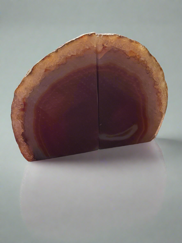 Medium Agate Bookends - Premium Natural Stone Trim