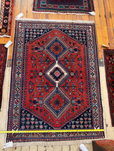 Fars Province Fire   • Yalameh Tribal Rug  • 41" x 56"