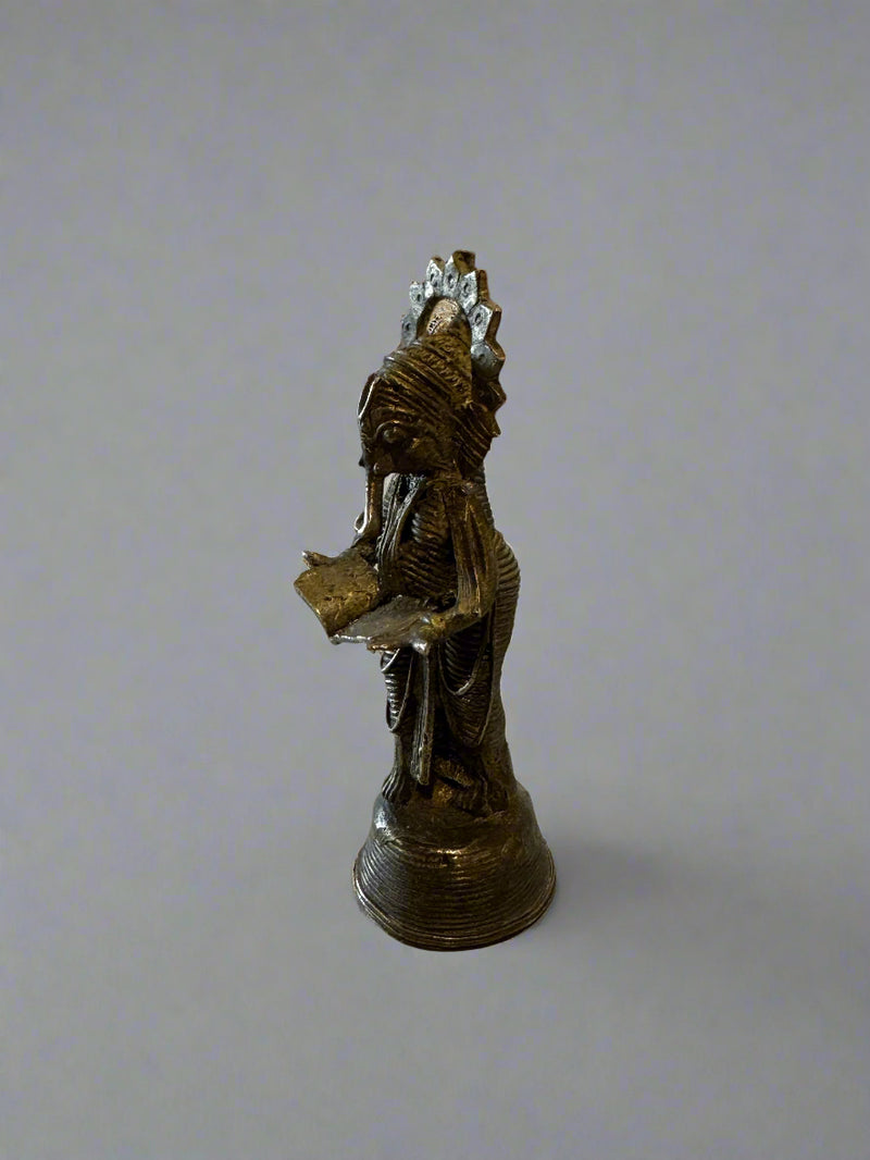 Dhorka Standing Ganesha Figurine Reading the Mahabharata