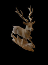 Superfine Hand Carved Deer - Russia 1950s - Diplomatic Courier Collection