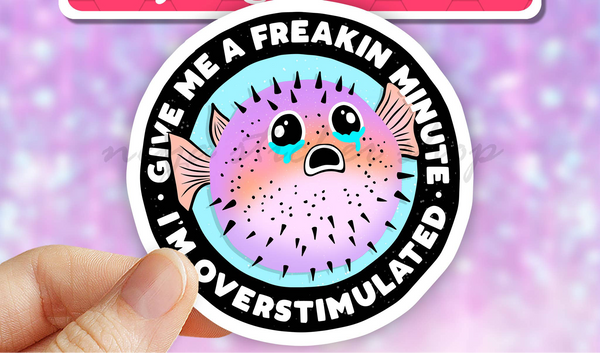 Overstimulated Sticker