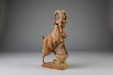 Fine Hand Carved Ibex - Russia 1950s - missing one ear