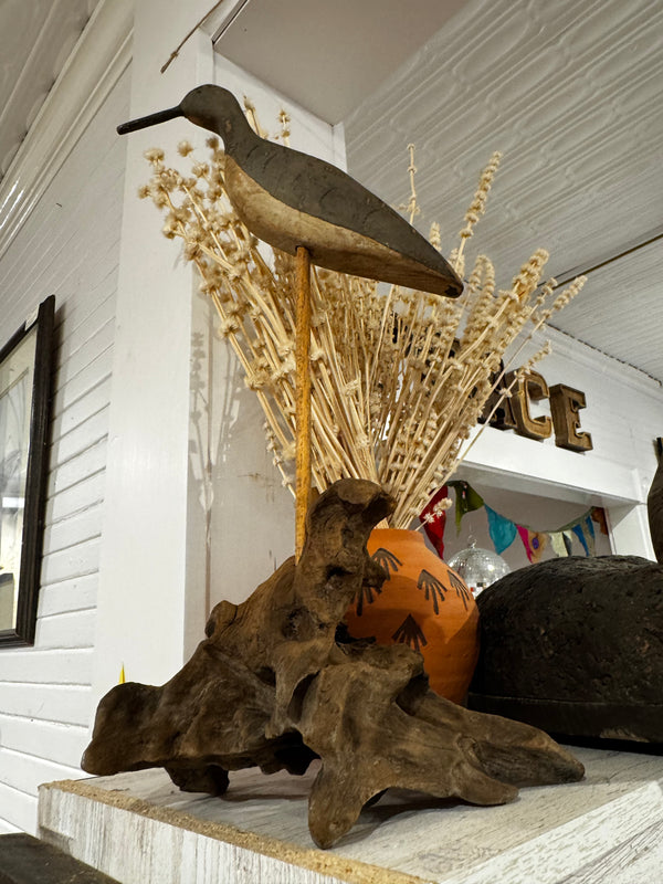Patience - Hand Carved Shore Bird