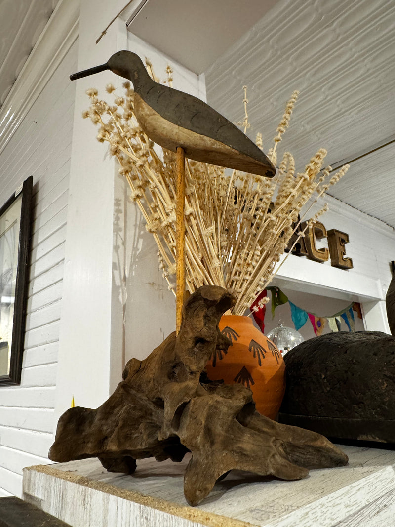 Patience - Hand Carved Shore Bird