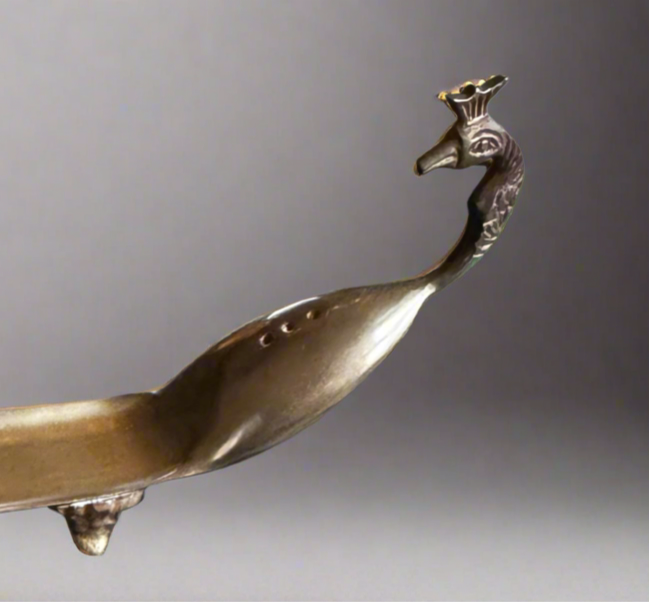 Old School Peacock Incense Holder