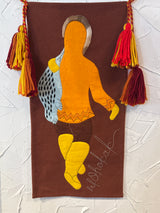 The Long Road Home - Winnie Aneganak Ohokak - Handsewn Inuit Wall Hanging