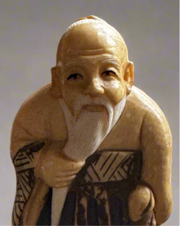Very Fine Bone & Polychrome Netsuke