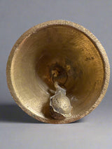 Heavy, Solid, Clear Hanuman Temple Bell with Original Clapper - 6.75"H x 3" Diameter