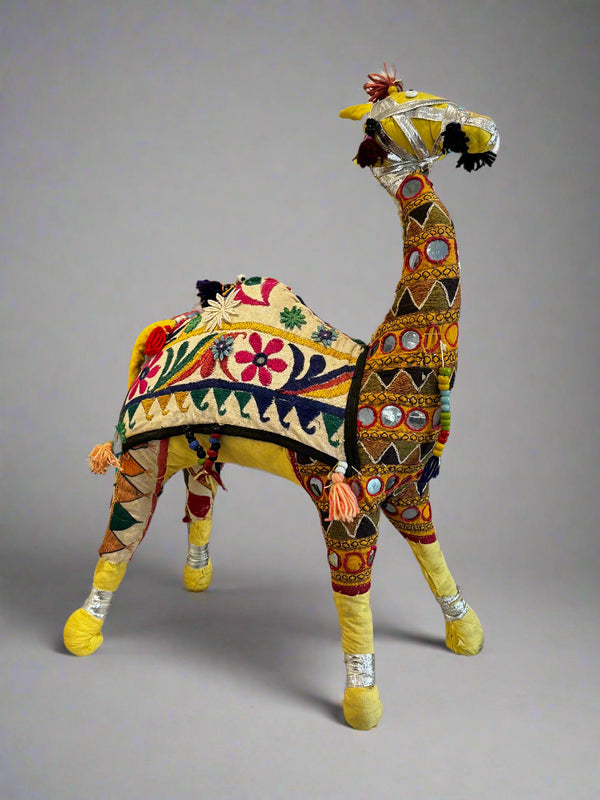 Very Large Rajasthani Fabric Camel - 1950s