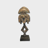 Vintage Standing Metal and Wood African Figure