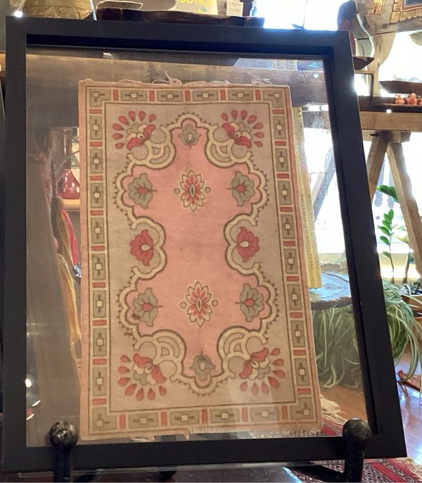 Persian Rug - Large - Framed - Special Antique Promotional Flannel