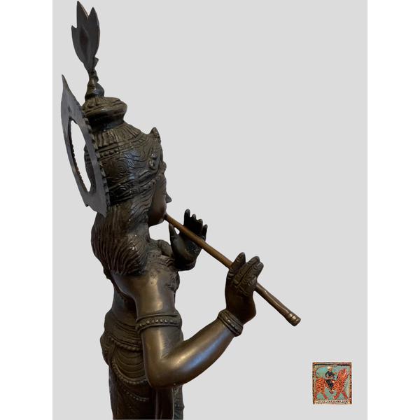 Vintage Krishna Bronze