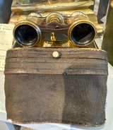 Antique Chevalier Brass and "Mother of Pearl" Opera Glasses