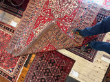 Antique Qashqai Rug - 90” x 56”