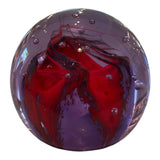 "Scottish Storm" -  Caithness Glass "Diabolo" Paperweight - Scotland