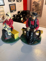 A Good Day's Work Bookends (Amish Couple)