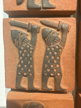 Thyssen Keramik - Nine Panel Relief  - Denmark 1960s
