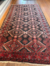 The Nomad's Last Mile • Afghan-Baluch Tribal Rug • 31" x 59"