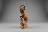 Fine Hand Carved Ibex - Russia 1950s - missing one ear
