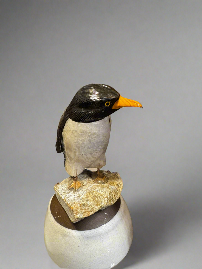 Patsy the Carved Stone Penguin