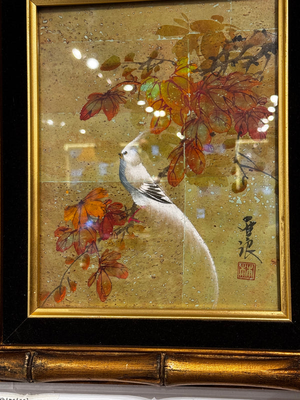 White Bird on Branch