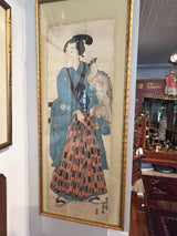 The Falconer's Gaze - Kunisada Print - Pre 1850