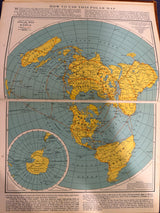Rand McNally 1951  World Atlas - Reader Edition - Leather Cover