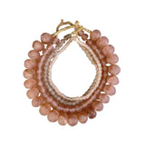 Recycled Glass Beads: Pink / Extra Small