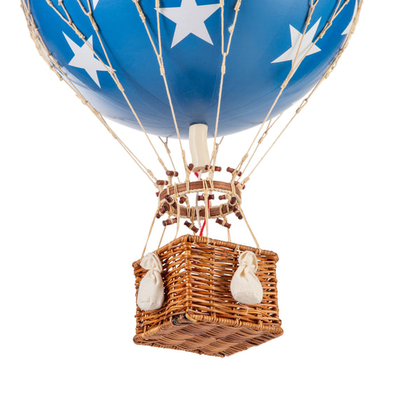 Hot Air Balloon - Large - Blue Stars