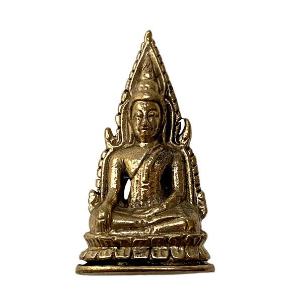 Sitting Buddha - Miniature Brass Figurine