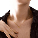 Luminous Heart Moonstone Necklace: Silver