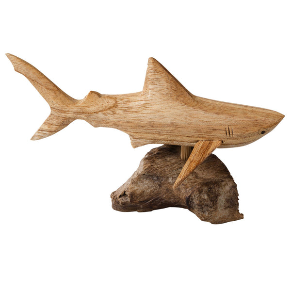 Deep Blue the Hand-Carved Shark