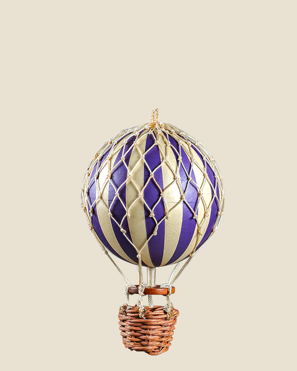 Hot Air Balloon - 4" Purple Stripe